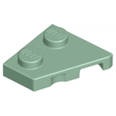 sand green wedge plate 2 x 2 left