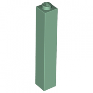sand green brick 1 x 1 x 5 - solid stud