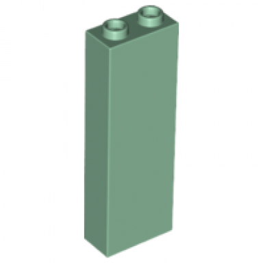 sand green brick 1 x 2 x 5