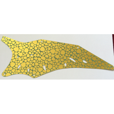 sand green cloth wing triangle 27 1 2 x 11 right with gold scales pattern