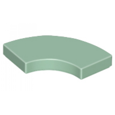 sand green tile round corner 2 x 2 macaroni