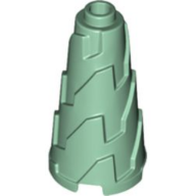 sand green cone 2 x 2 x 3 jagged - step drill