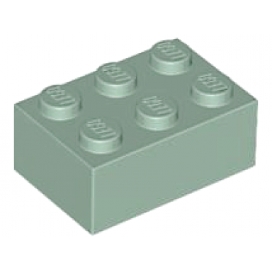 sand green brick 2 x 3
