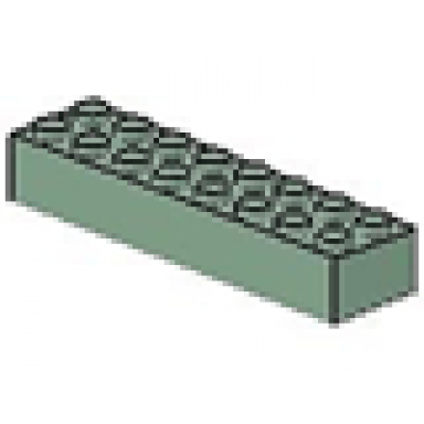 sand green brick 2 x 8