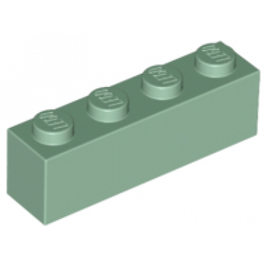 sand green brick 1 x 4