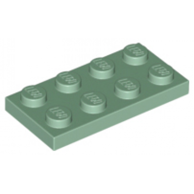sand green plate 2 x 4
