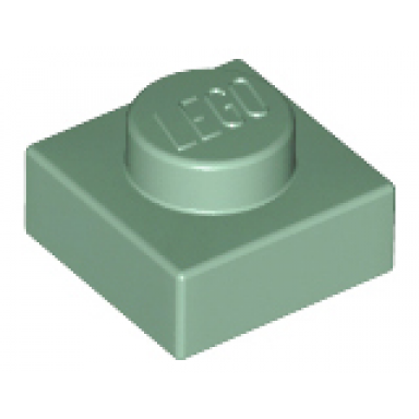 sand green plate 1 x 1