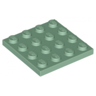 sand green plate 4 x 4