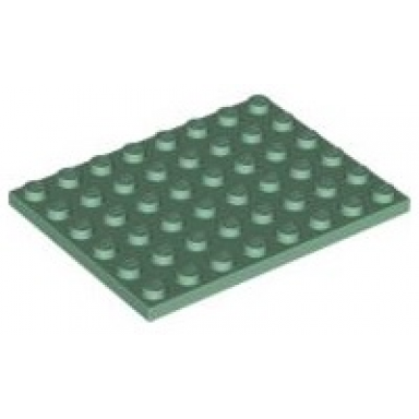 sand green plate 6 x 8