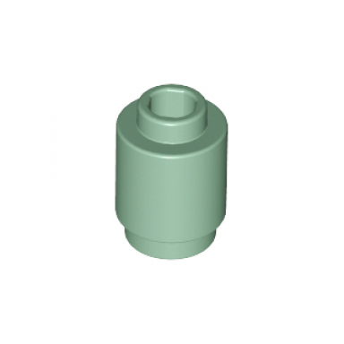 sand green brick round 1 x 1