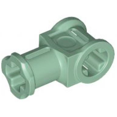 sand green technic axle connector with axle hole