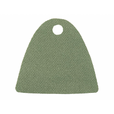 sand green minifigure cape cloth straight bottom with single top hole - spongy stretchable fabric