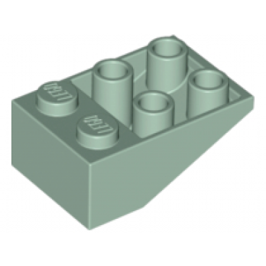 sand green slope inverted 33 3 x 2 with flat bottom pin without connections between studs