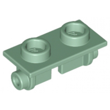 sand green hinge brick 1 x 2 top plate