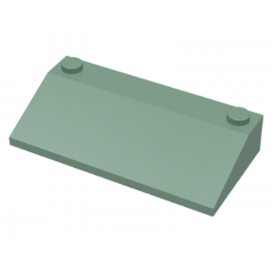 sand green slope 33 3 x 6 with inner walls