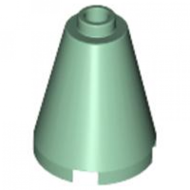 sand green cone 2 x 2 x 2 - open stud