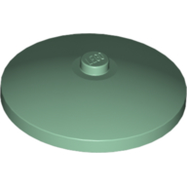 sand green dish 4 x 4 inverted radar with solid stud
