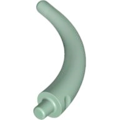 sand green dinosaur tail end section horn