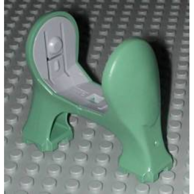 sand green dinosaur legs short with light bluish gray middle section