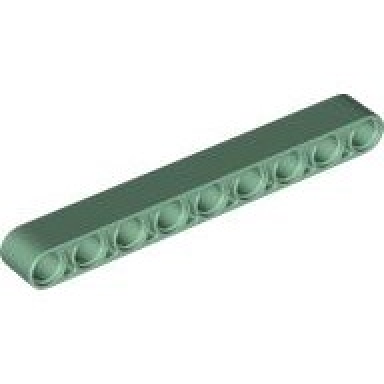 sand green technic liftarm thick 1 x 9