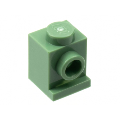sand green brick modified 1 x 1 with headlight