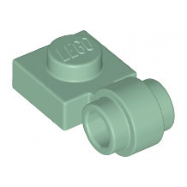 sand green plate modified 1 x 1 with light attachment - thick ring