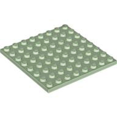 sand green plate 8 x 8