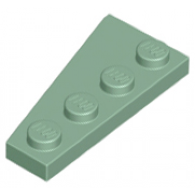 sand green wedge plate 4 x 2 right