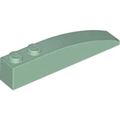 sand green slope curved 6 x 1