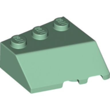sand green wedge 3 x 3 sloped left