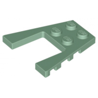 sand green wedge plate 4 x 4