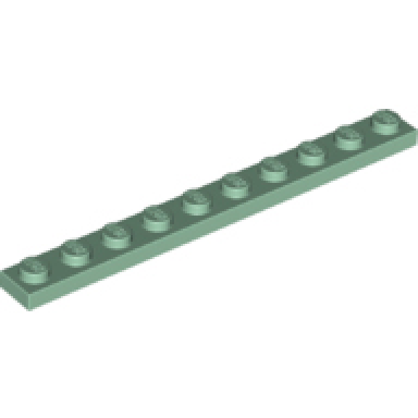 sand green plate 1 x 10