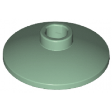 sand green dish 2 x 2 inverted radar