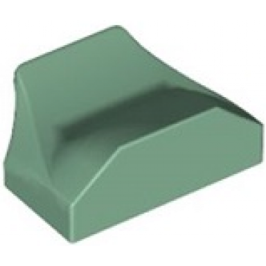 sand green slope curved 1 x 2 x 2 3 wing end