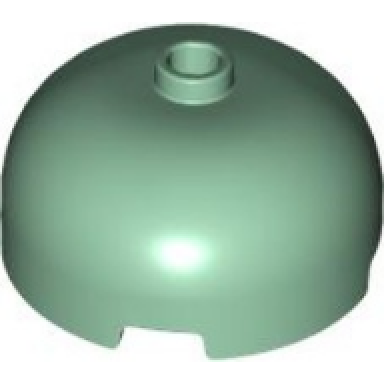 sand green brick round 3 x 3 x 1 1 3 dome top - open stud