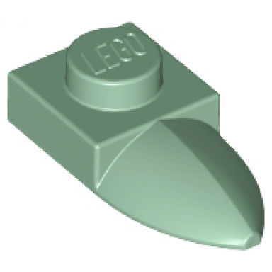 sand green plate modified 1 x 1 with tooth horizontal