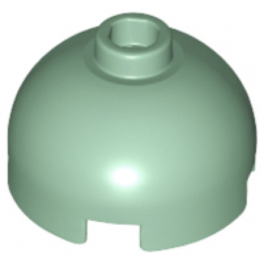 sand green brick round 2 x 2 dome top