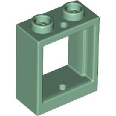 sand green window 1 x 2 x 2 flat front