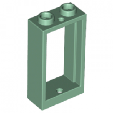 sand green window 1 x 2 x 3 flat front