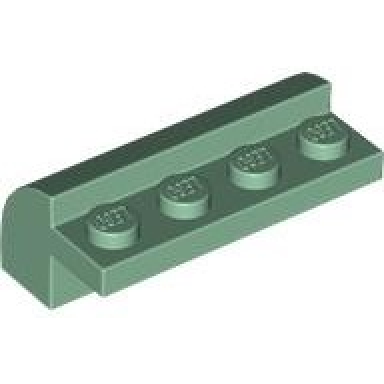 sand green slope curved 2 x 4 x 1 1 3 with 4 recessed studs