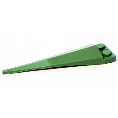 sand green plate modified 1 x 2 with angular extension with molded flexible rubber sand green tip pattern