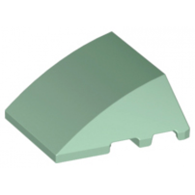 sand green wedge 4 x 3 triple curved no studs