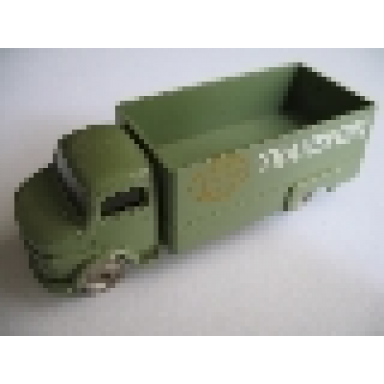 sand green ho scale mercedes box truck without gray top