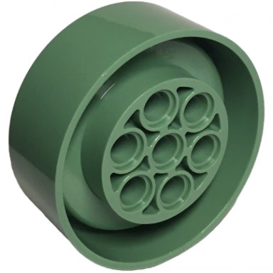 sand green wheel 41mm d x 15mm technic