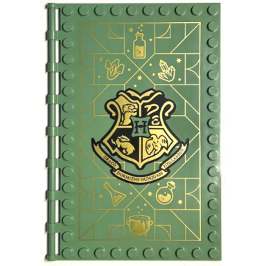 sand green tile modified 10 x 16 with studs on edges and bar handles with hogwarts potions class pattern