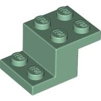 sand green bracket 3 x 2 x 1 1 3 with bottom stud holder