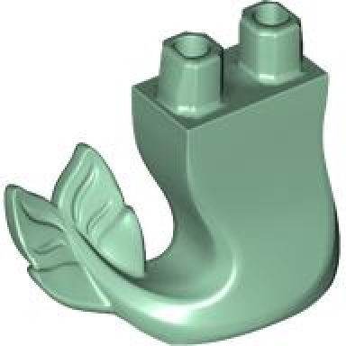 sand green tail mermaid merman curved right