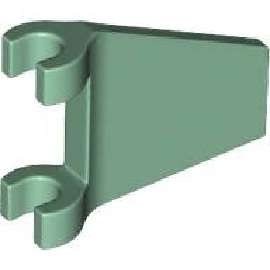 sand green flag 2 x 2 trapezoid with flared edge