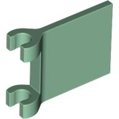 sand green flag 2 x 2 square with flared edge