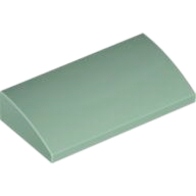 sand green slope curved 2 x 4 x 2 3 with bottom tubes